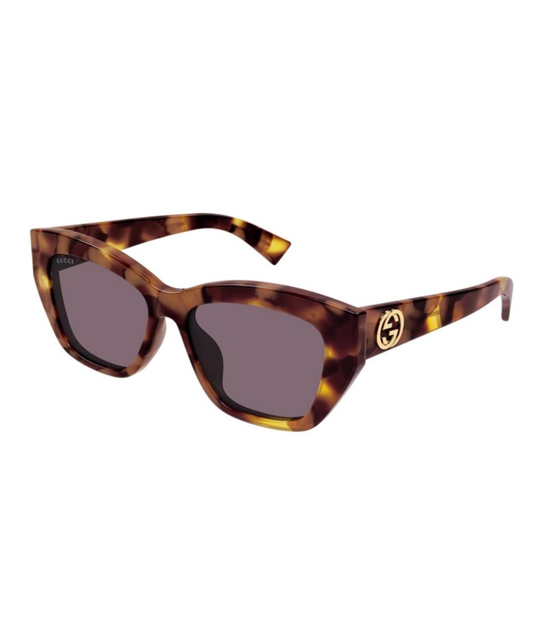 GUCCI Коричневые солнцезащитные очки, фото 1