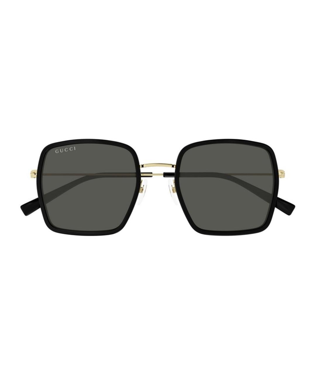 GUCCI Черные металлические солнцезащитные очки, фото 4