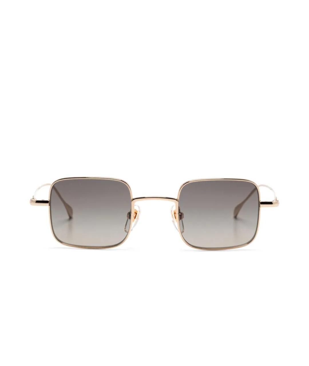 GUCCI Золотые металлические солнцезащитные очки, фото 2