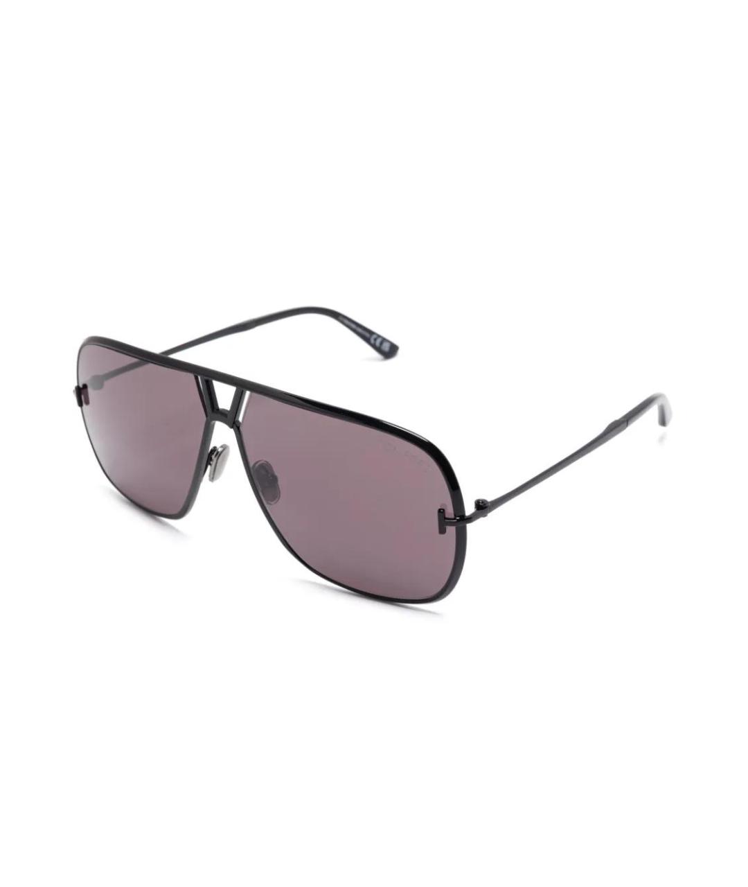 TOM FORD Черные металлические солнцезащитные очки, фото 2