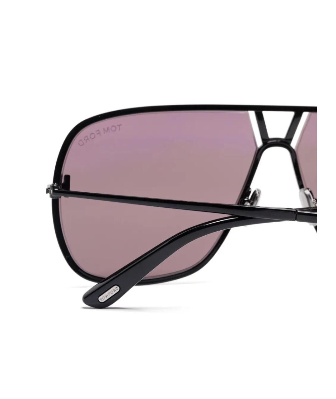 TOM FORD Черные металлические солнцезащитные очки, фото 3