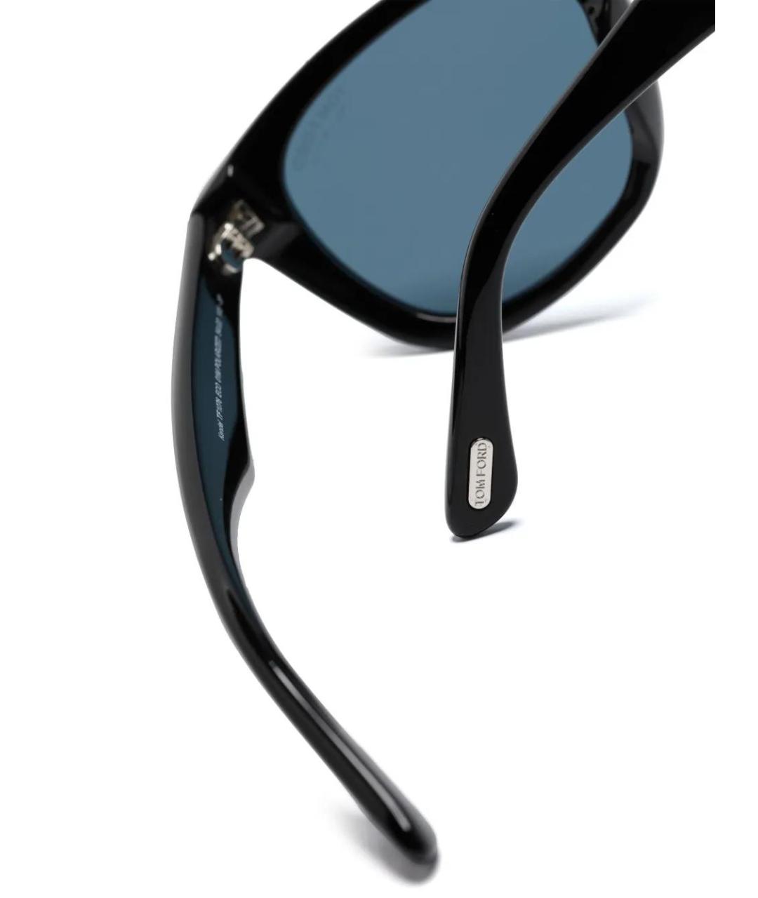 TOM FORD Черные пластиковые солнцезащитные очки, фото 3