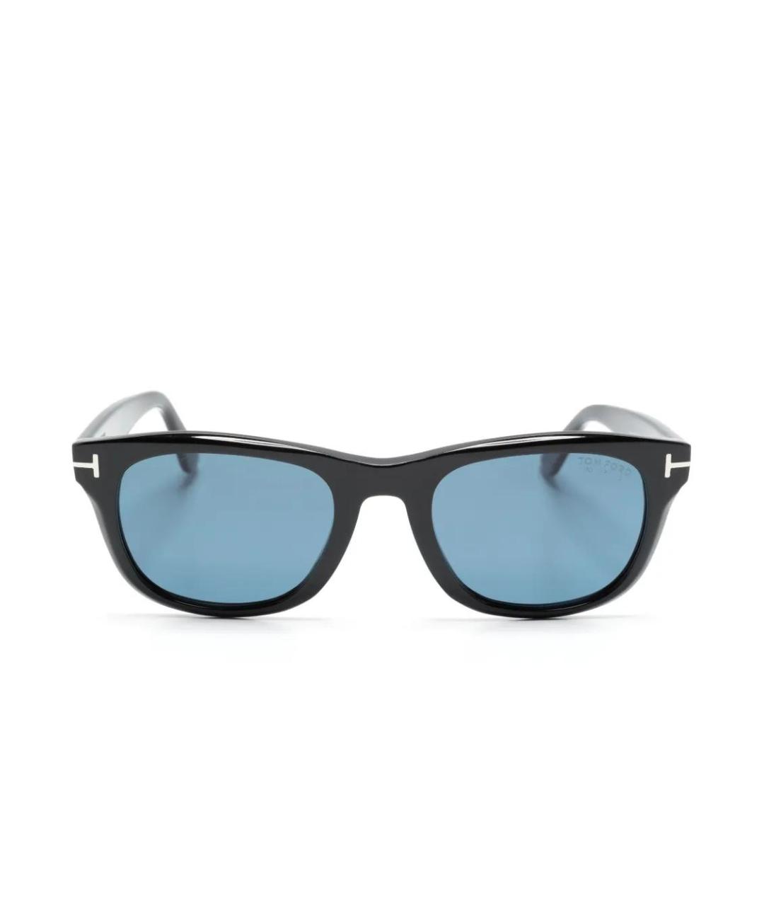 TOM FORD Черные пластиковые солнцезащитные очки, фото 1