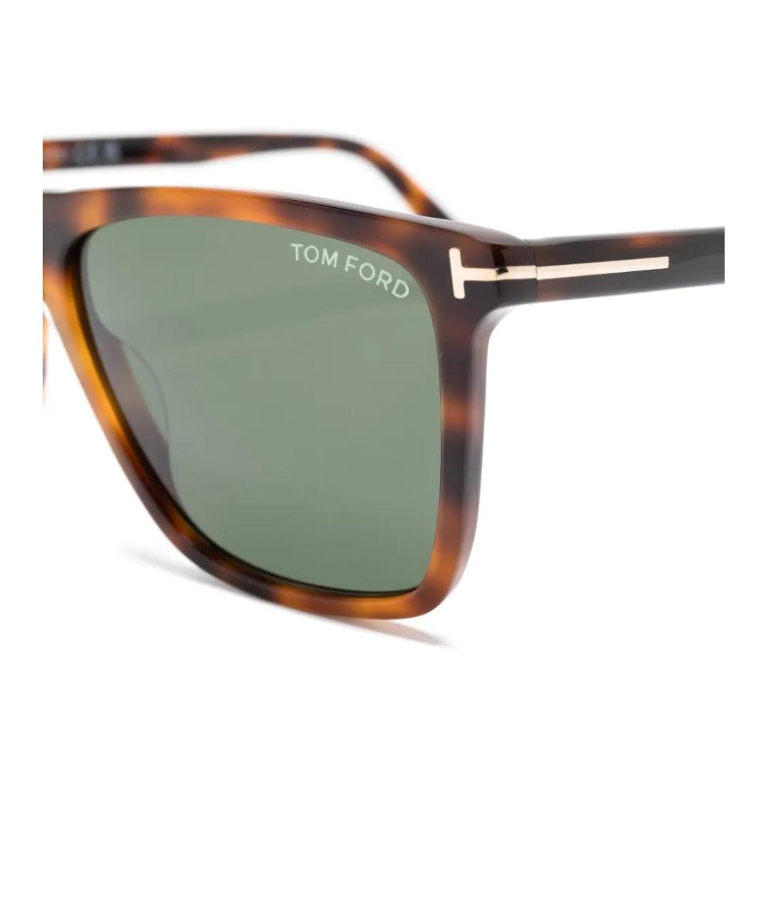 TOM FORD Коричневые пластиковые солнцезащитные очки, фото 3