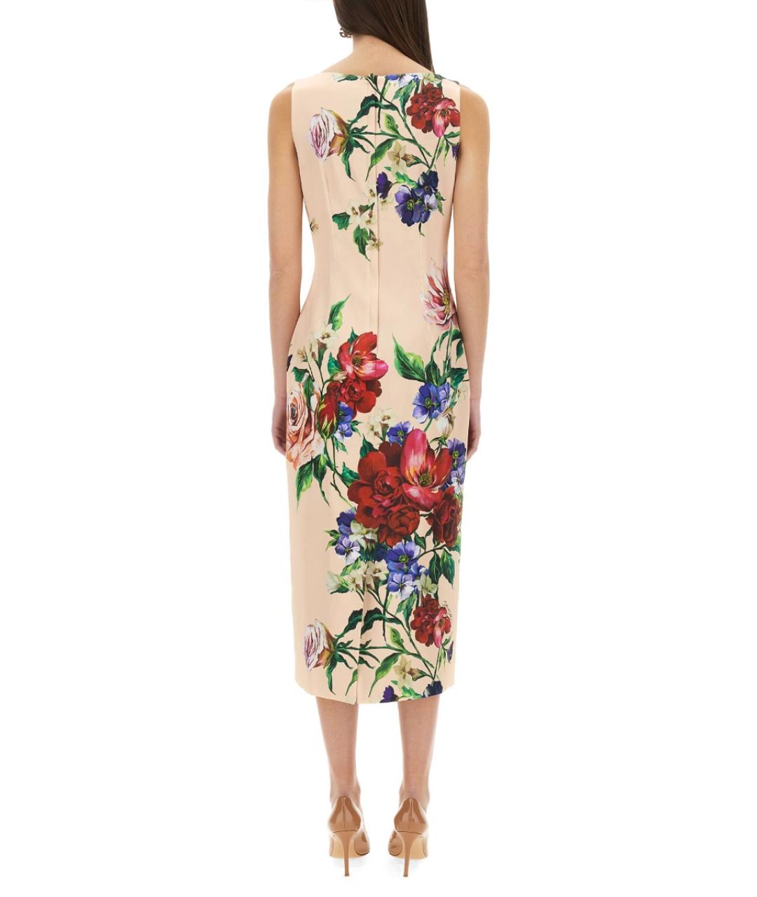 DOLCE&GABBANA Розовое повседневное платье, фото 4