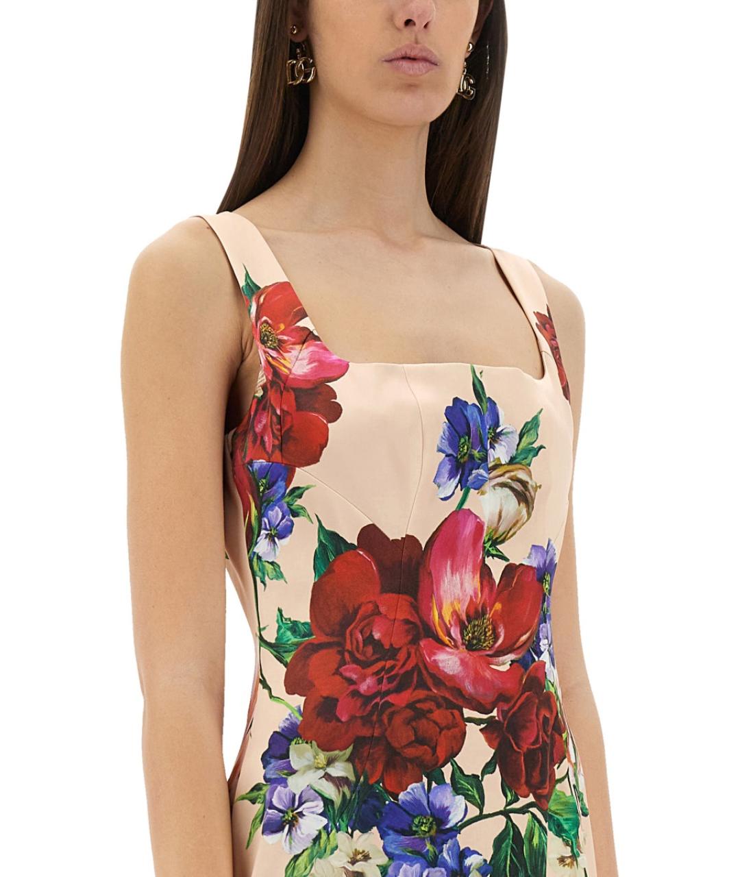 DOLCE&GABBANA Розовое повседневное платье, фото 5
