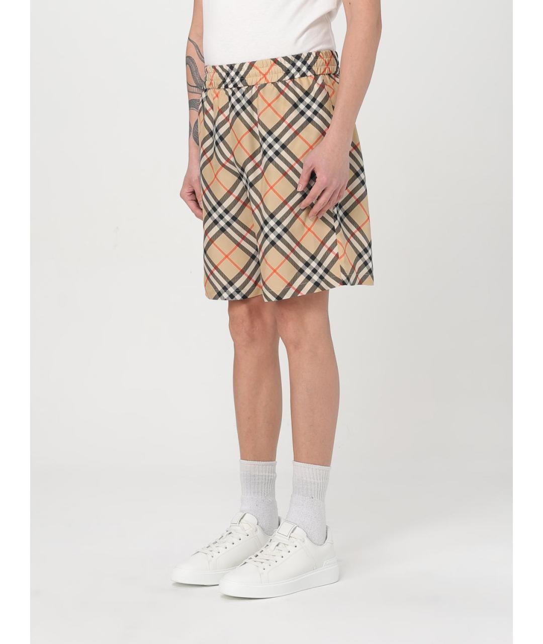 BURBERRY Бежевые шорты, фото 5