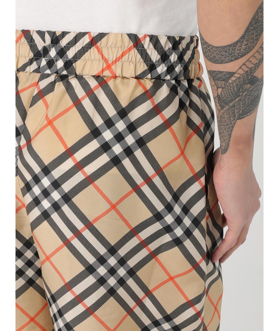 BURBERRY Бежевые шорты, фото 6