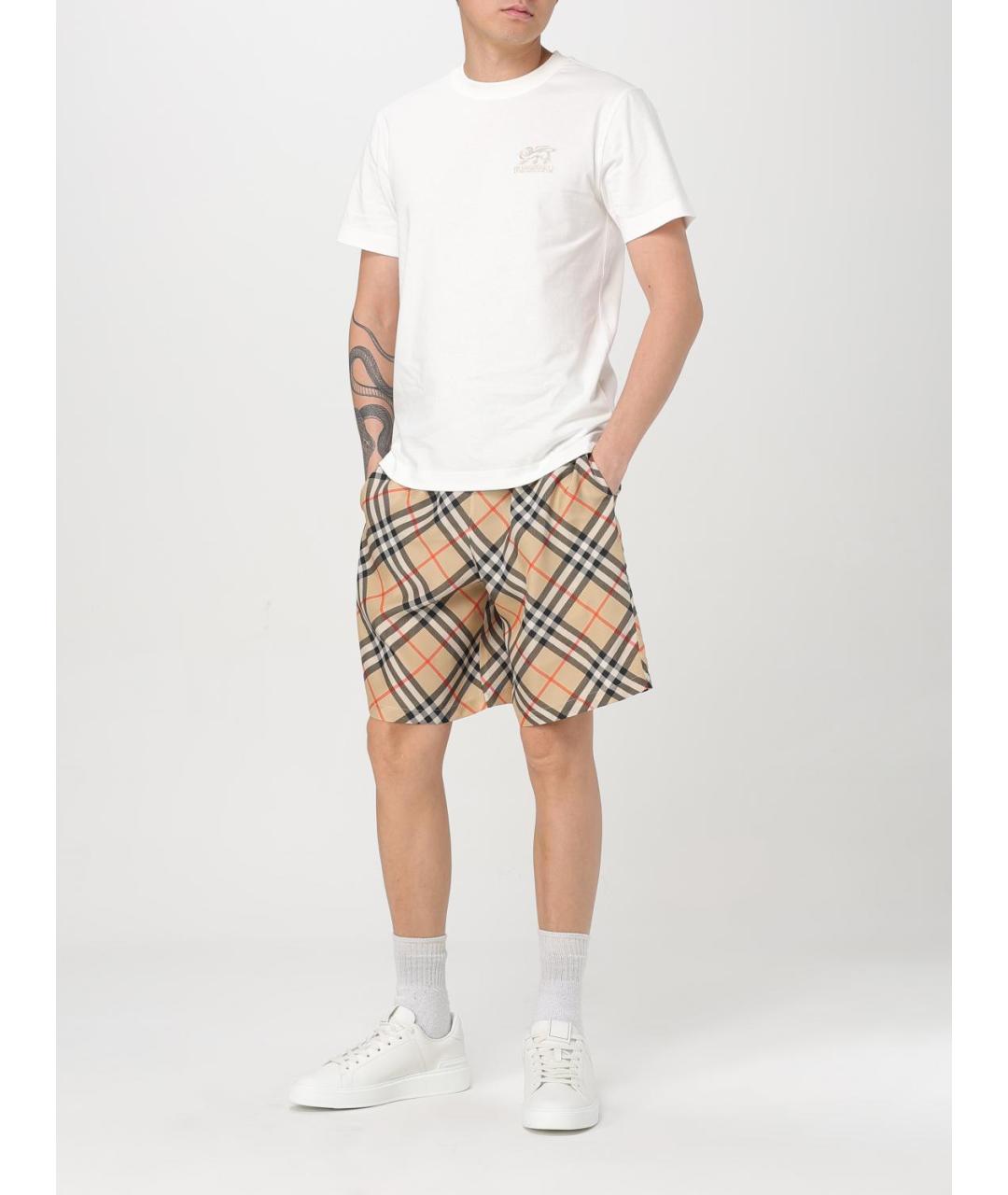 BURBERRY Бежевые шорты, фото 3
