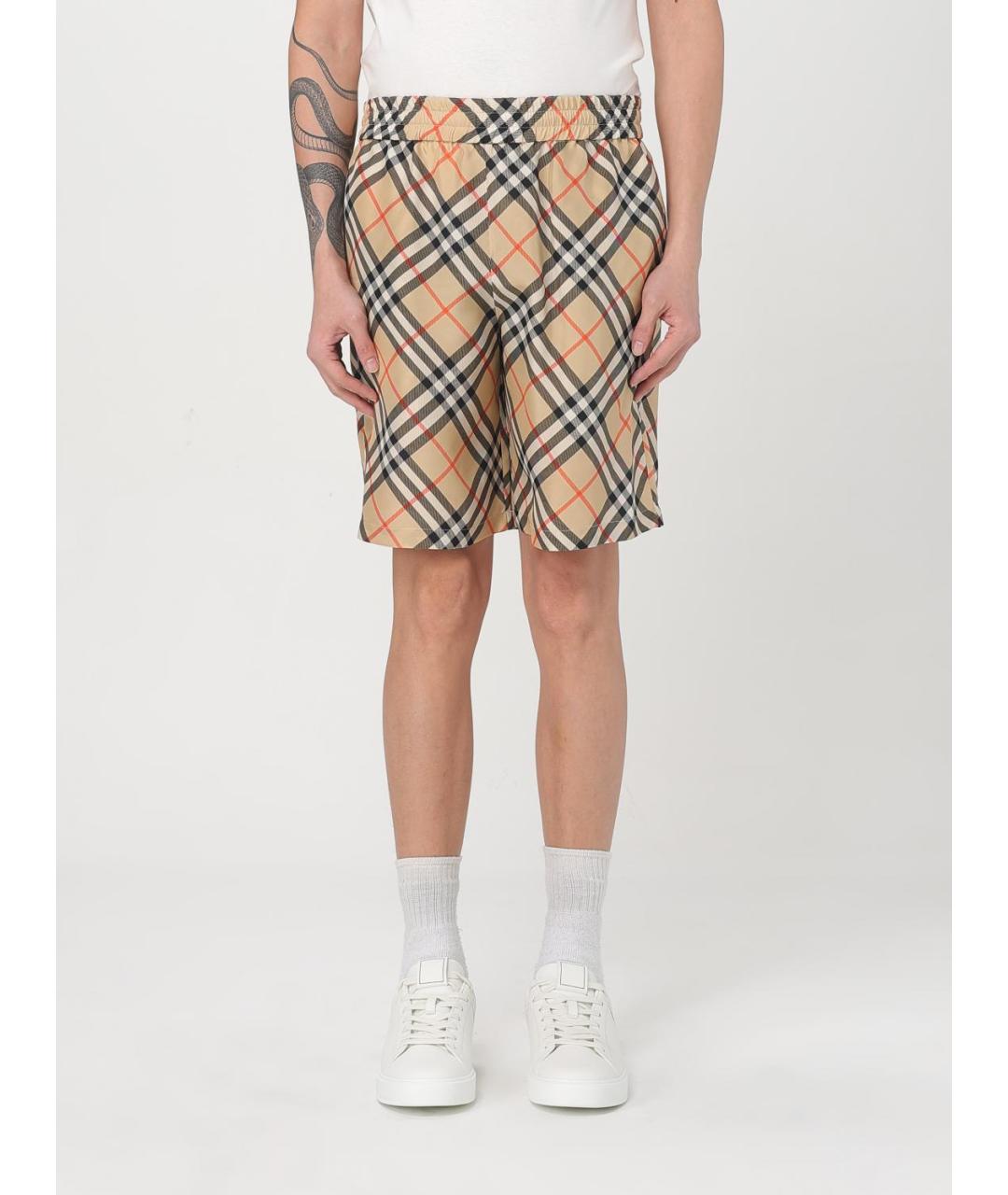 BURBERRY Бежевые шорты, фото 2