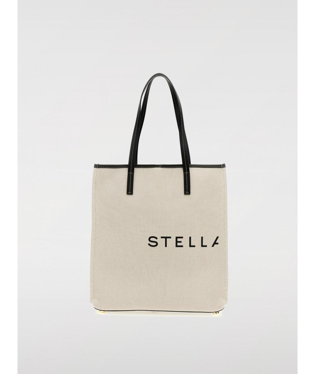 STELLA MCCARTNEY Бежевая тканевая сумка тоут, фото 5