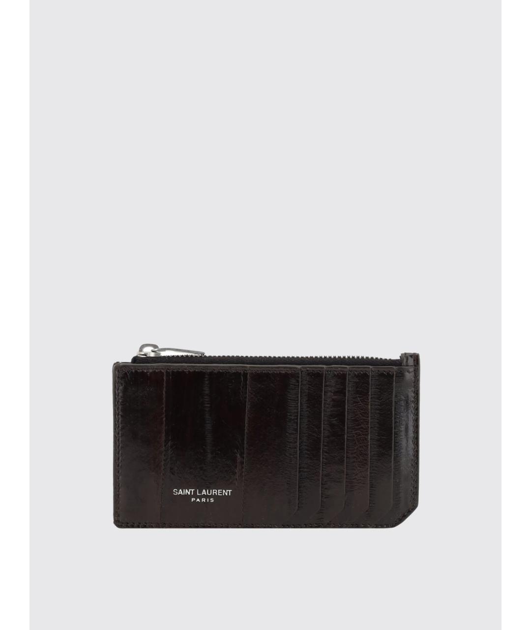 SAINT LAURENT Черный кошелек, фото 3