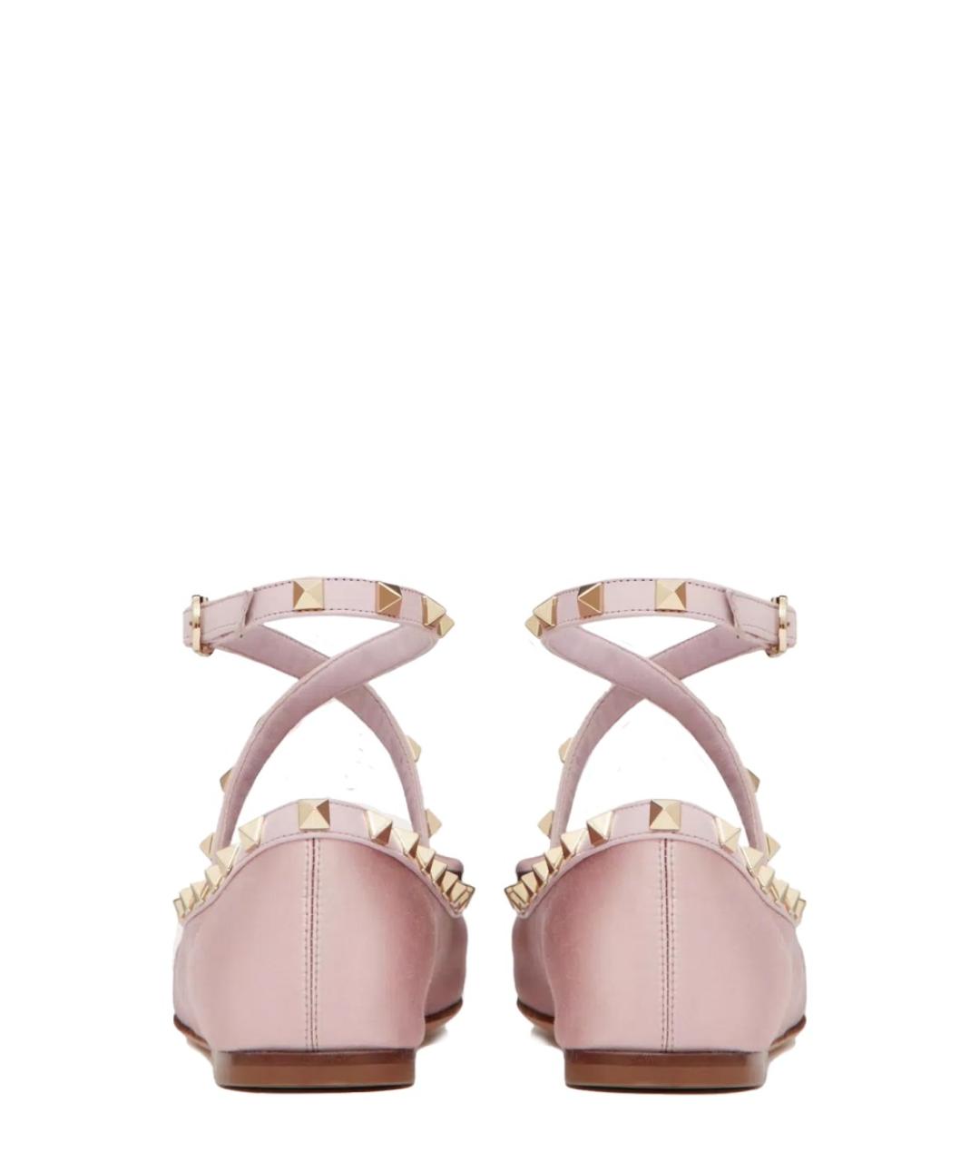 VALENTINO Розовые синтетические балетки, фото 3