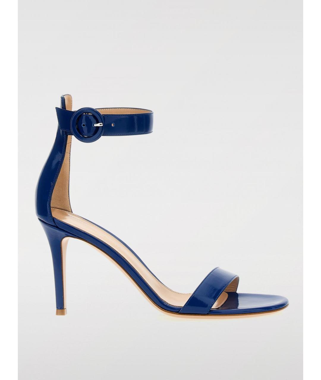 GIANVITO ROSSI Синие босоножки, фото 5