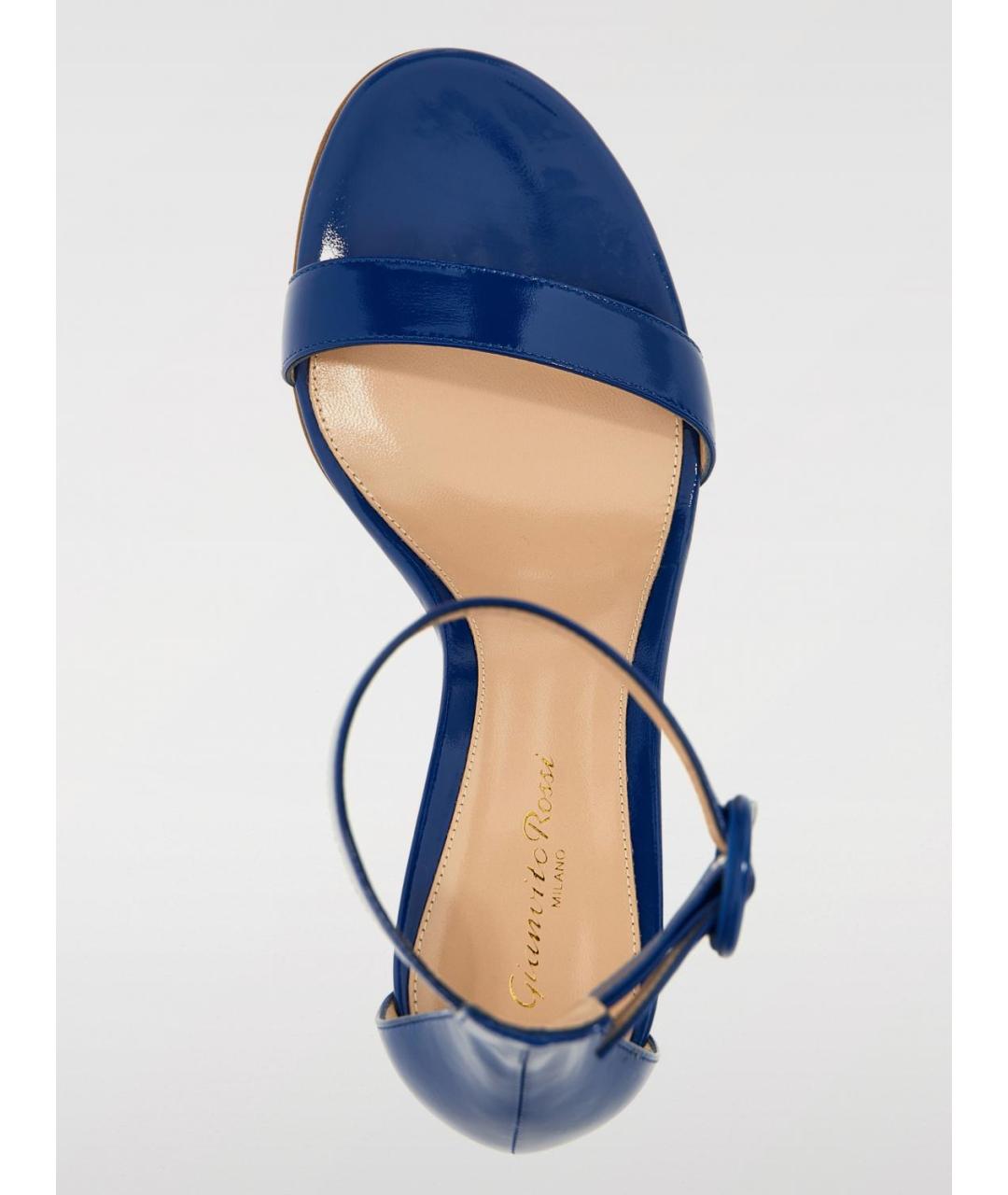 GIANVITO ROSSI Синие босоножки, фото 4