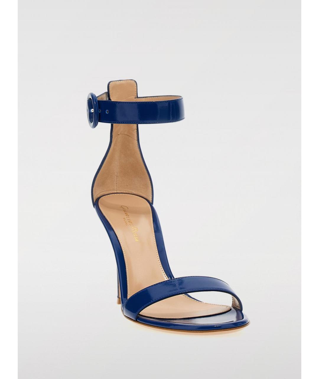GIANVITO ROSSI Синие босоножки, фото 2