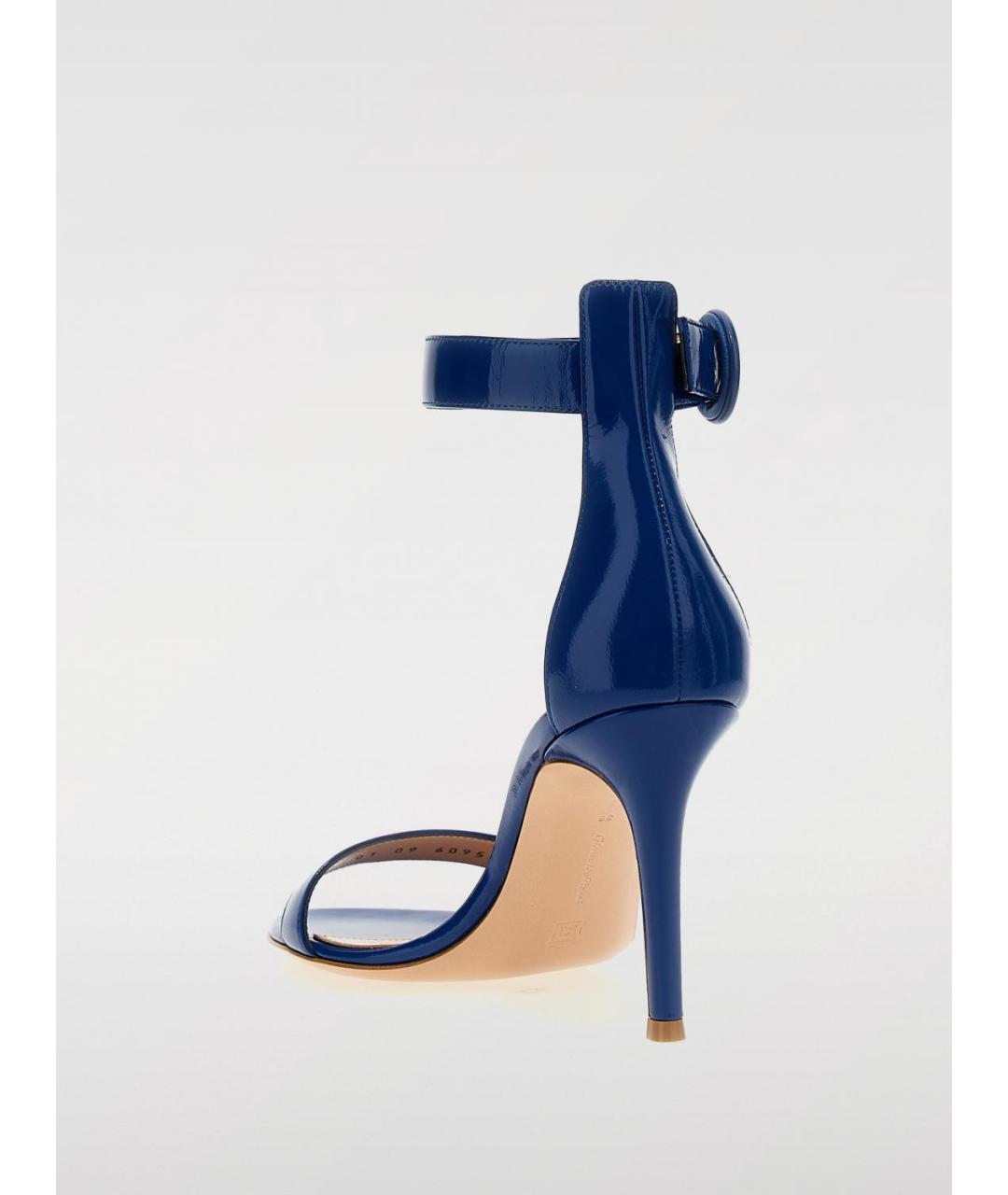 GIANVITO ROSSI Синие босоножки, фото 3