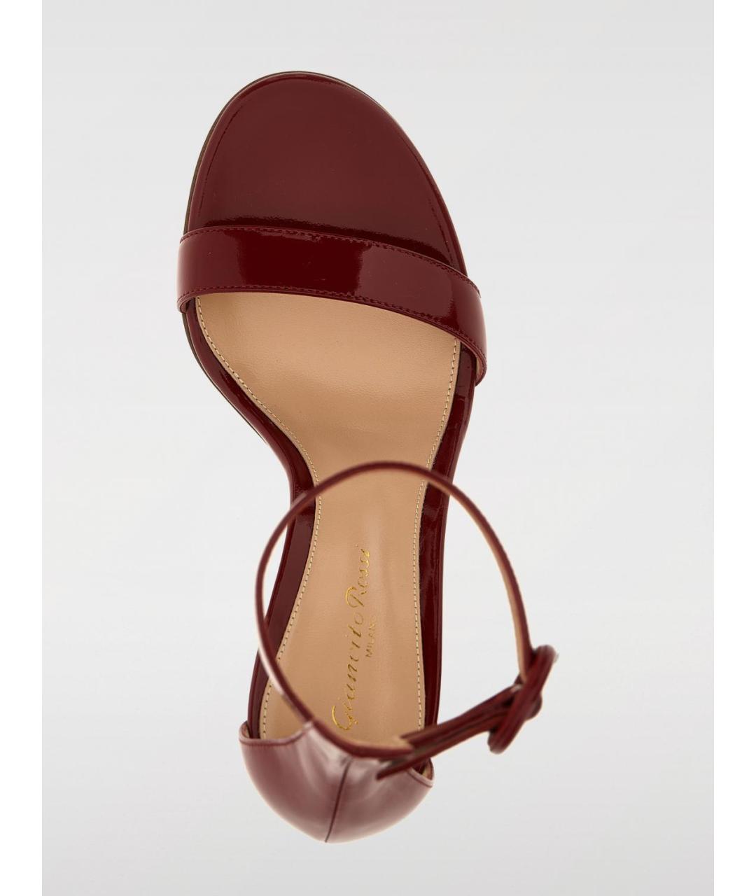 GIANVITO ROSSI Красные босоножки, фото 4