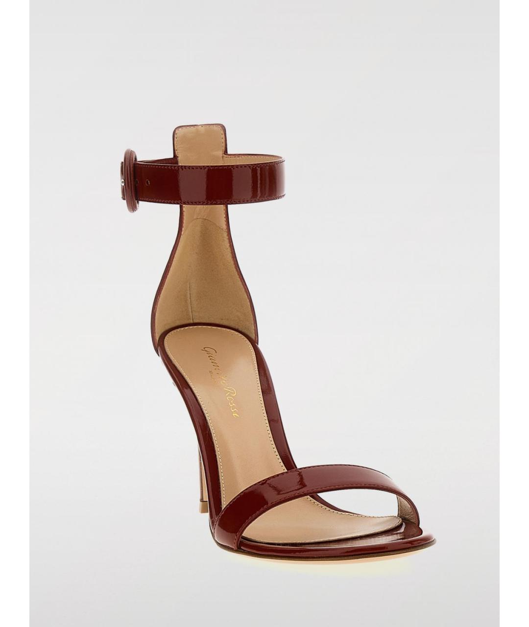 GIANVITO ROSSI Красные босоножки, фото 2