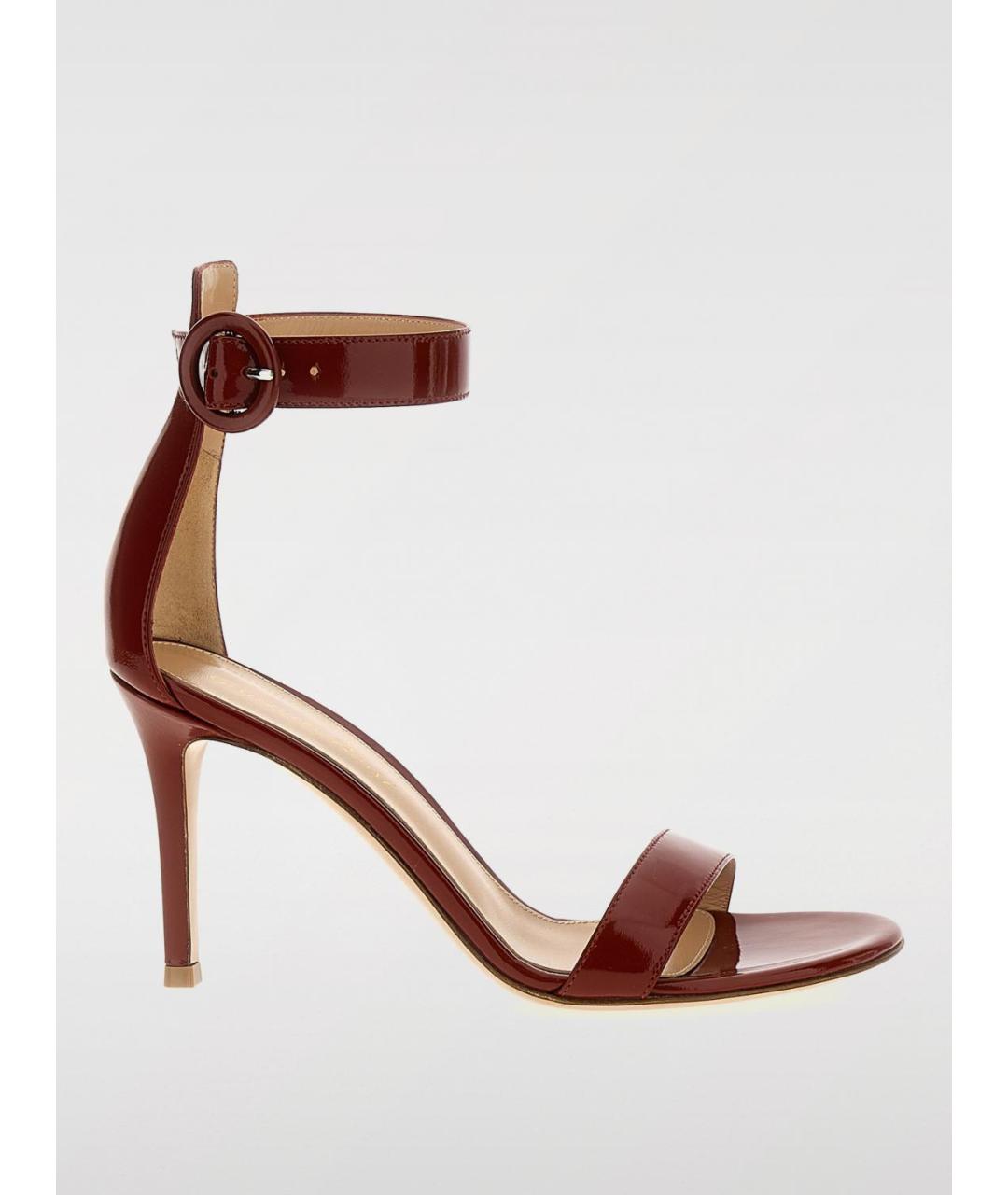 GIANVITO ROSSI Красные босоножки, фото 5
