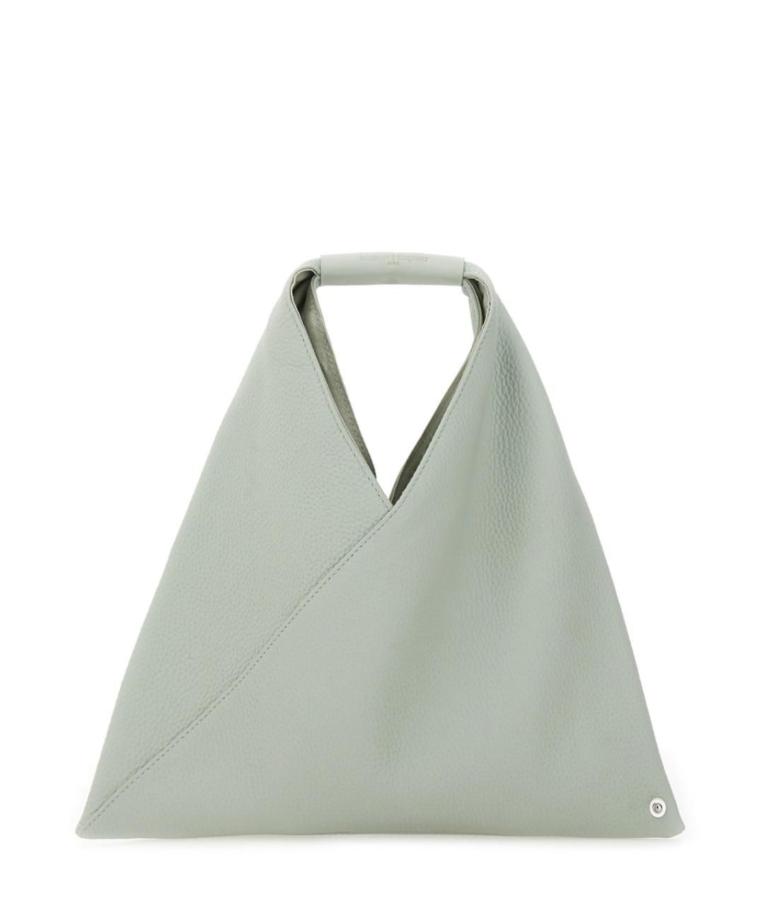 MM6 MAISON MARGIELA Серая кожаная сумка тоут, фото 1