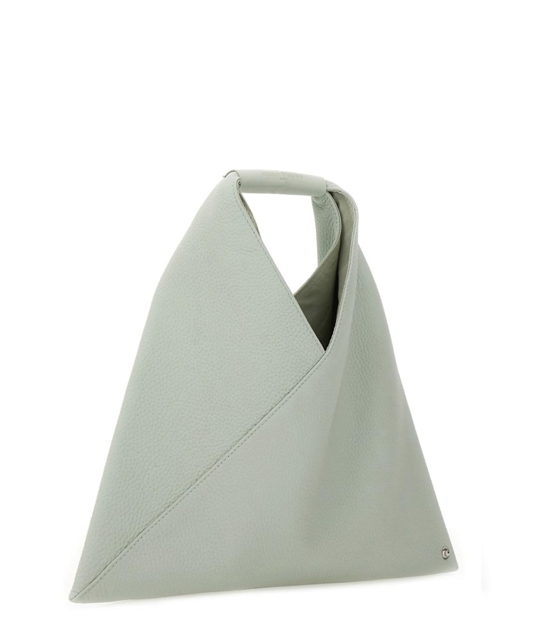MM6 MAISON MARGIELA Серая кожаная сумка тоут, фото 2
