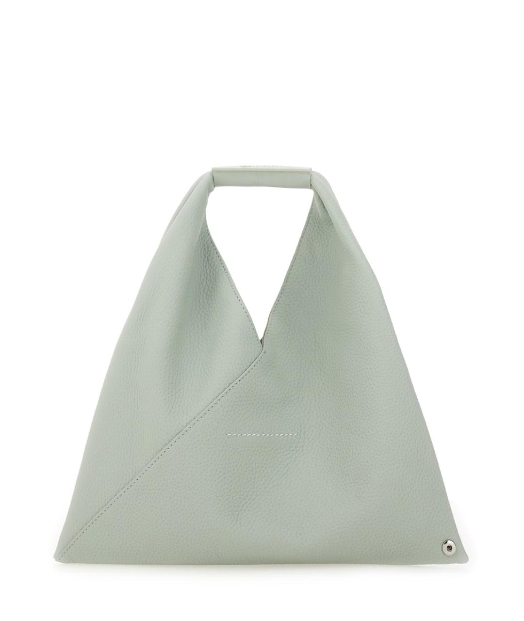 MM6 MAISON MARGIELA Серая кожаная сумка тоут, фото 3