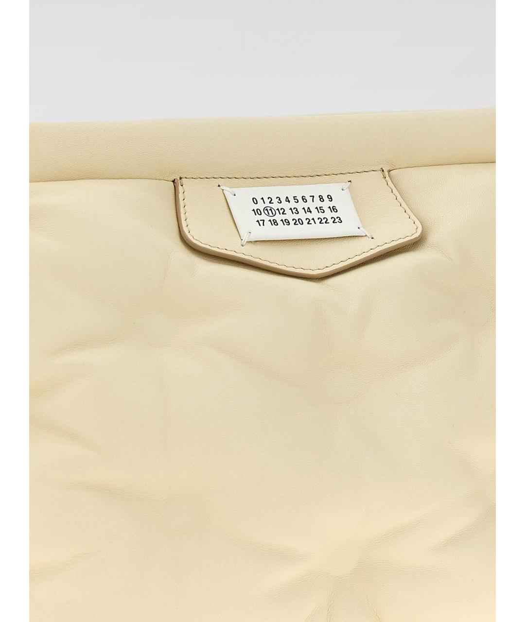 MAISON MARGIELA Бежевая сумка на плечо, фото 3