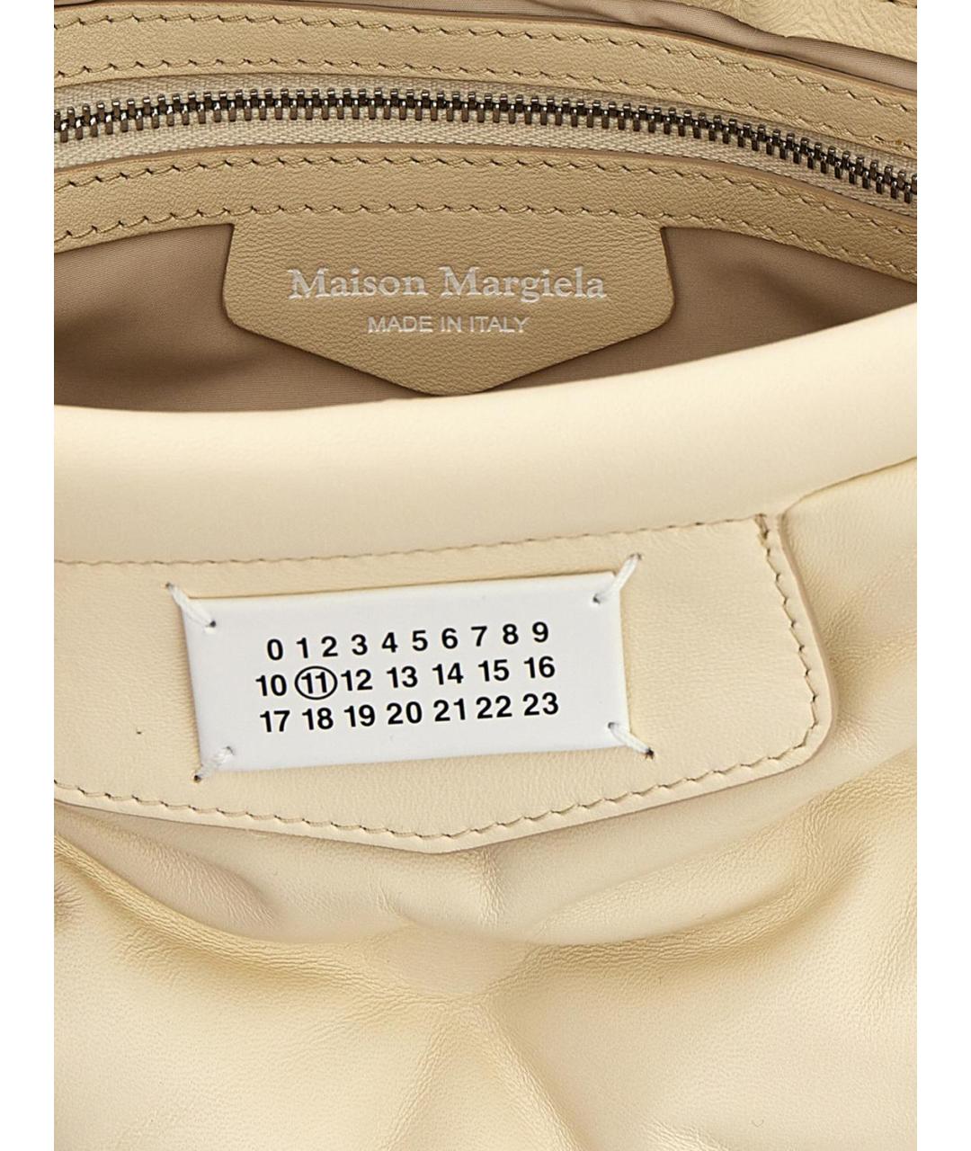 MAISON MARGIELA Бежевая сумка на плечо, фото 4