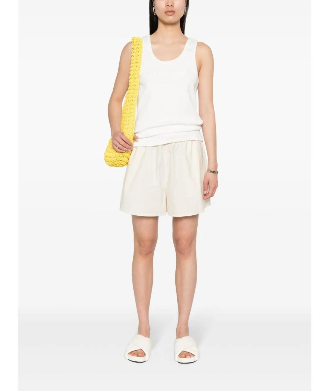 MONCLER Белая хлопковая майка, фото 2