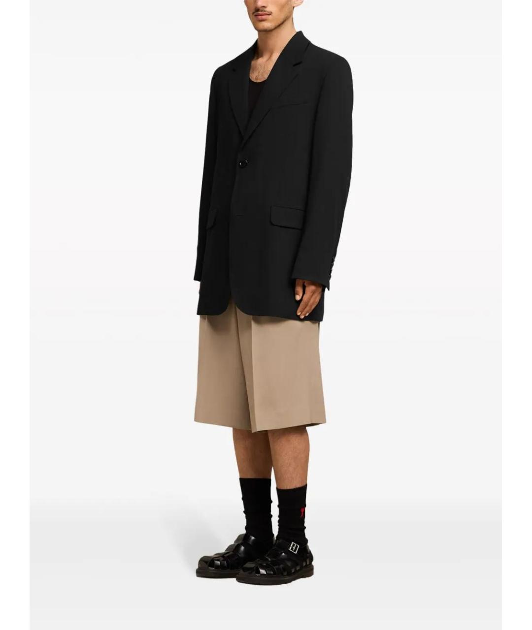 Ami Paris Черный шерстяной пиджак, фото 3