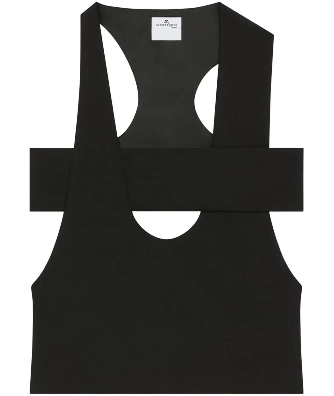 COURREGES Черная майка, фото 1
