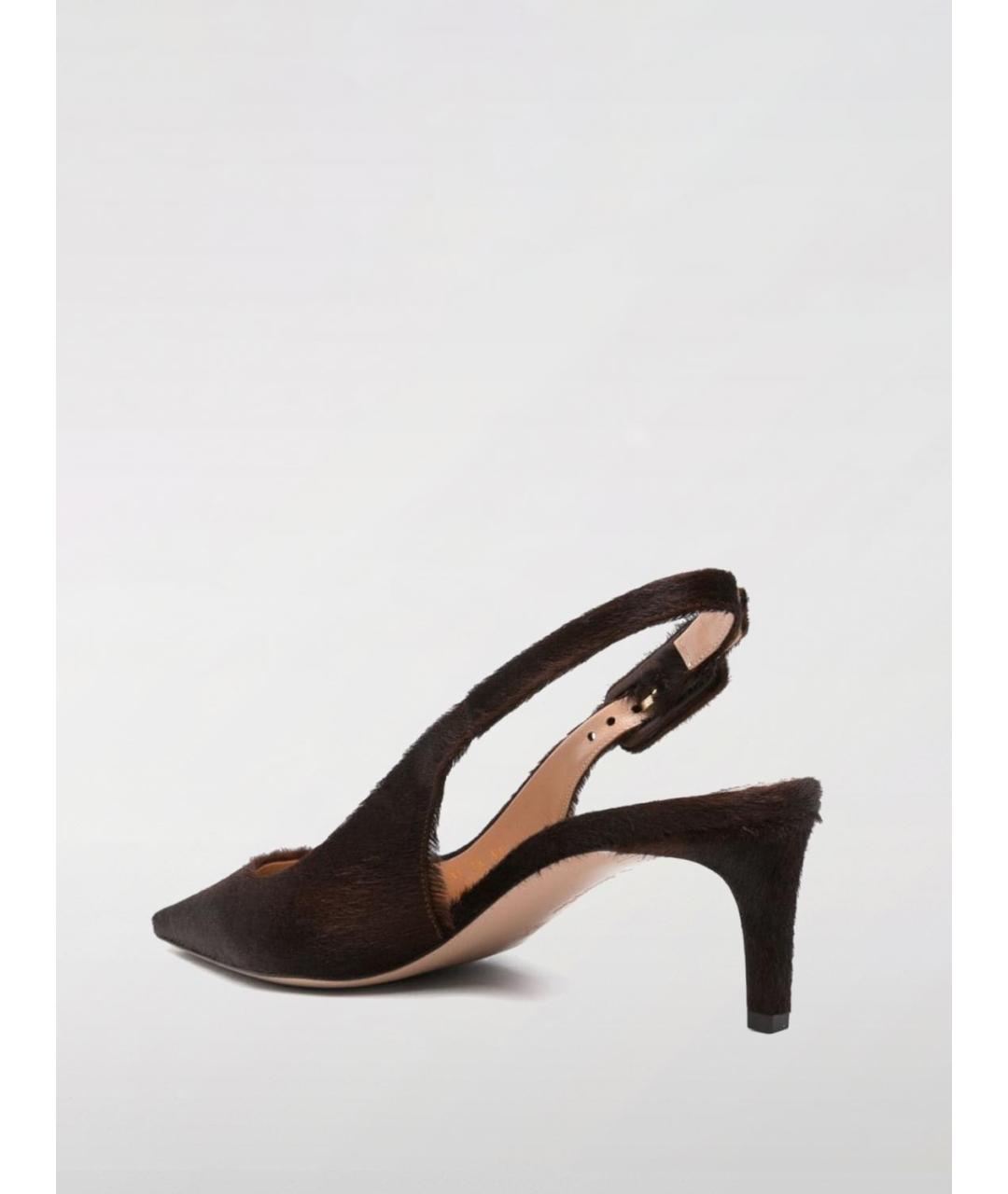 GIANVITO ROSSI Коричневые кожаные туфли, фото 3