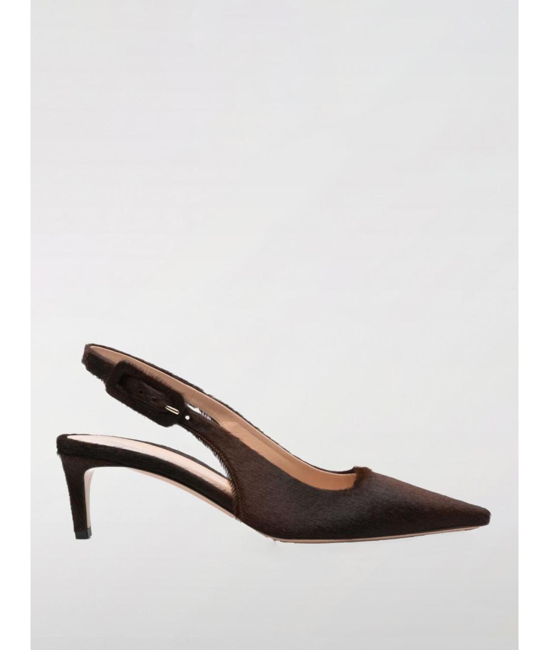 GIANVITO ROSSI Коричневые кожаные туфли, фото 5