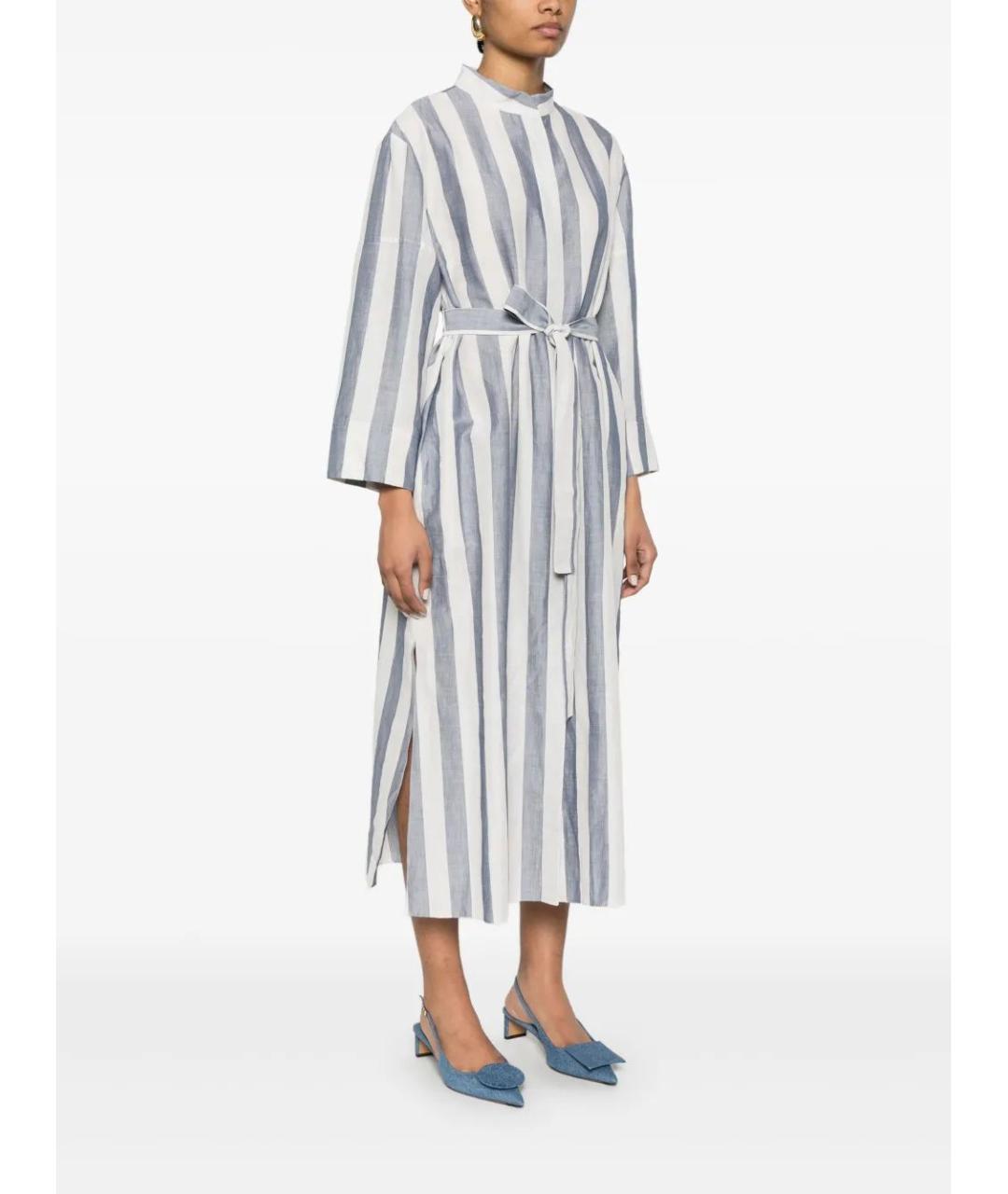 'S MAX MARA Синее повседневное платье, фото 4