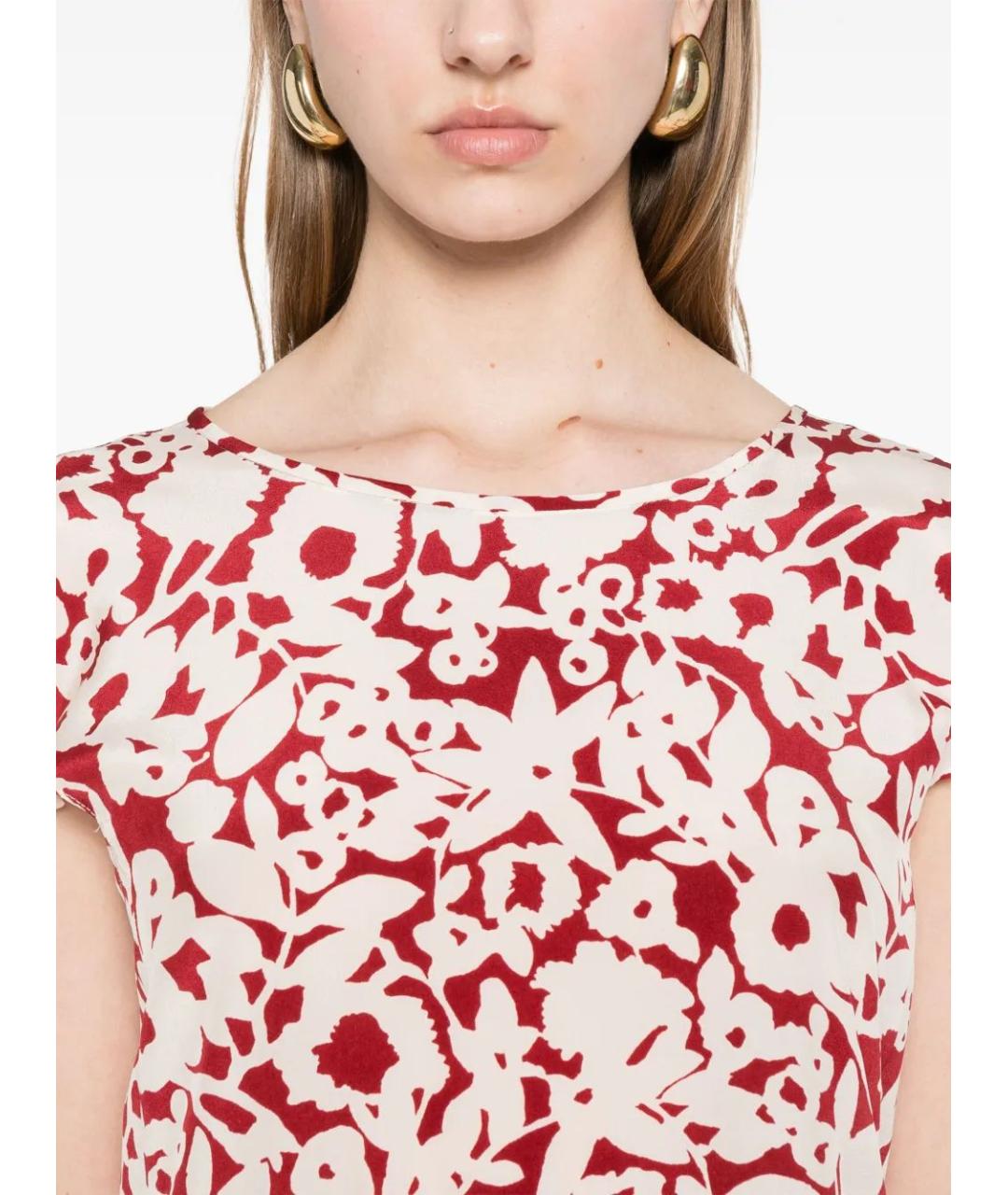 'S MAX MARA Красное повседневное платье, фото 2
