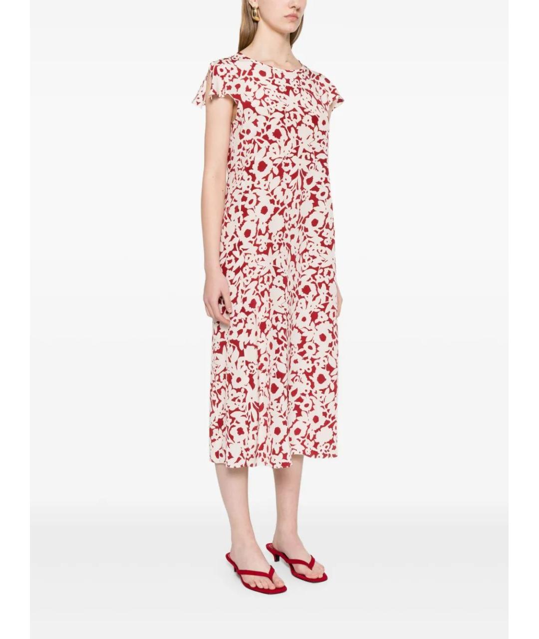 'S MAX MARA Красное повседневное платье, фото 3