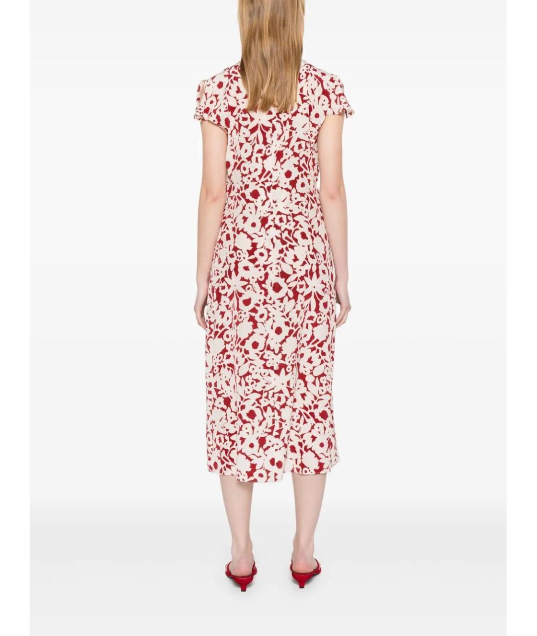 'S MAX MARA Красное повседневное платье, фото 4