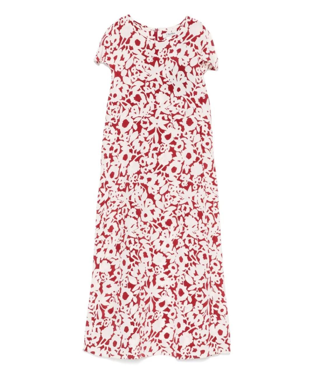 'S MAX MARA Красное повседневное платье, фото 1