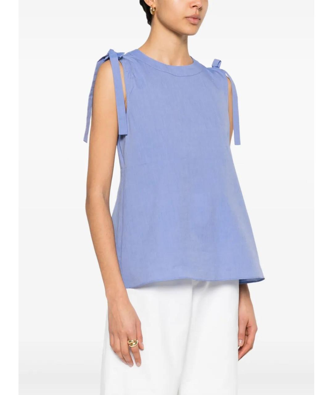 'S MAX MARA Синяя майка, фото 4