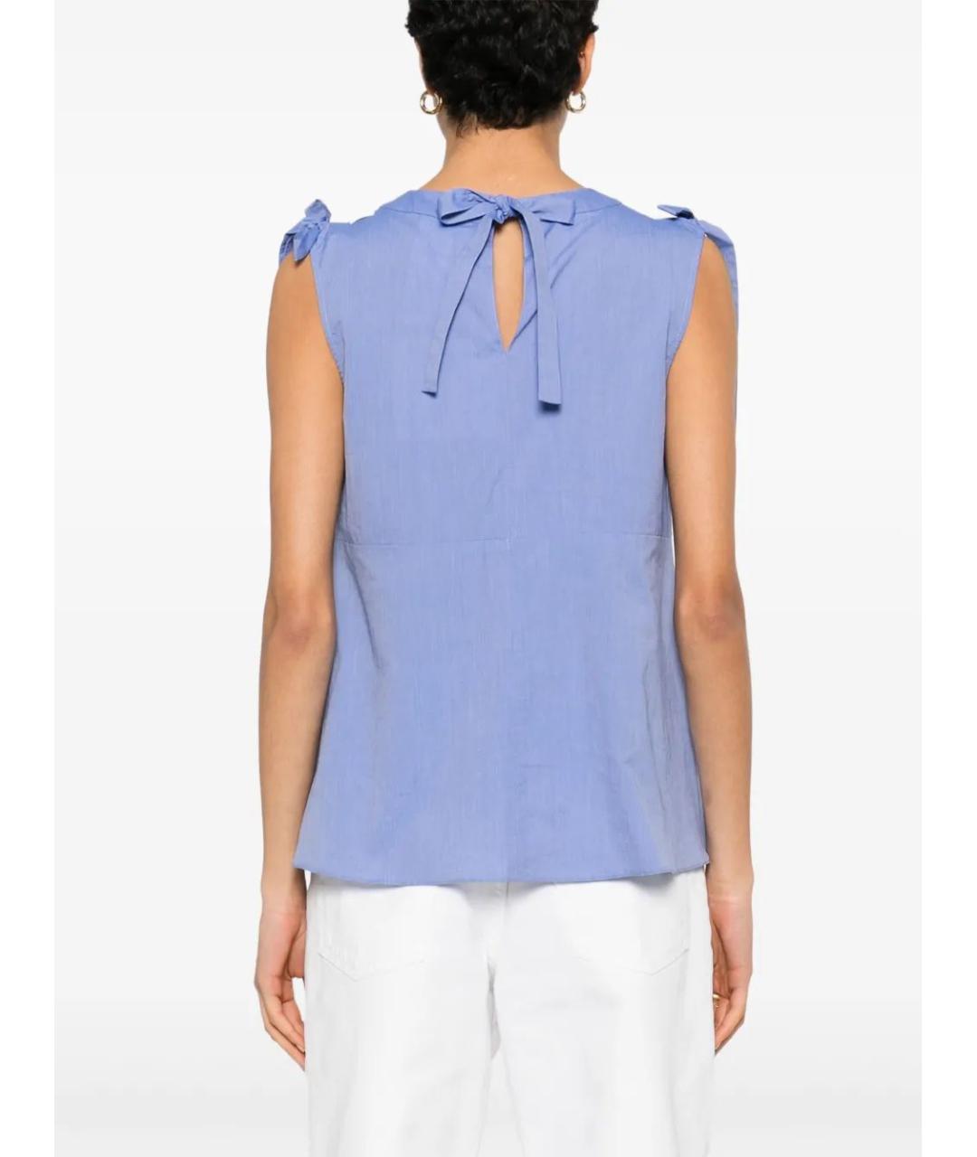 'S MAX MARA Синяя майка, фото 3