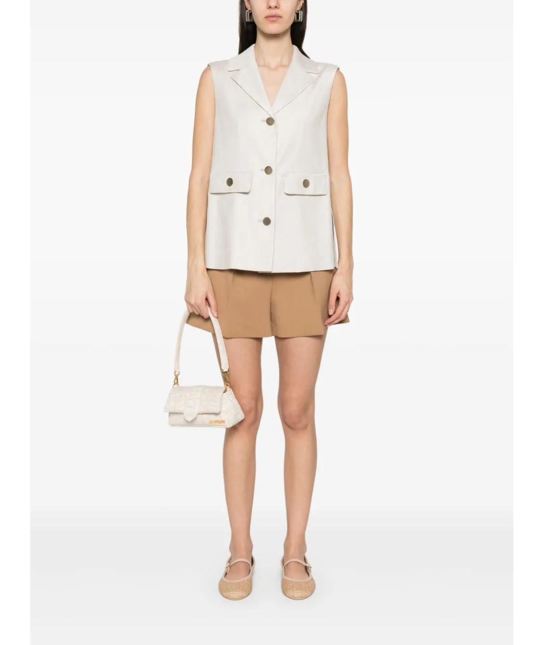 'S MAX MARA Бежевый жилет, фото 4