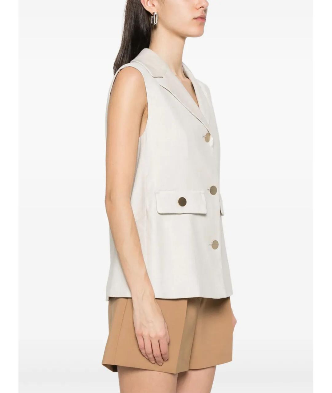 'S MAX MARA Бежевый жилет, фото 5