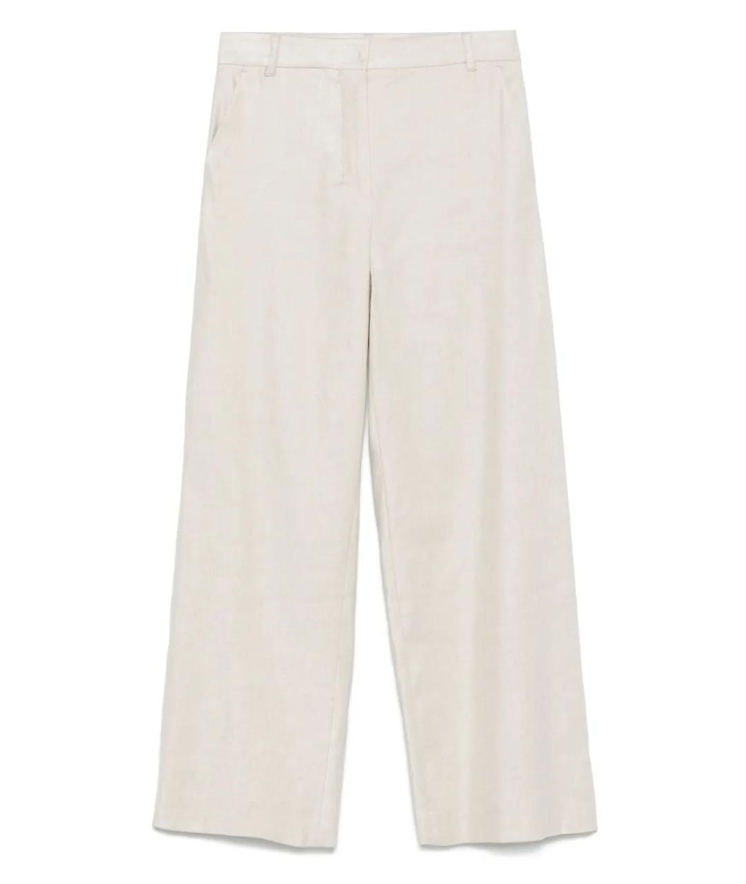 'S MAX MARA Белые прямые брюки, фото 1