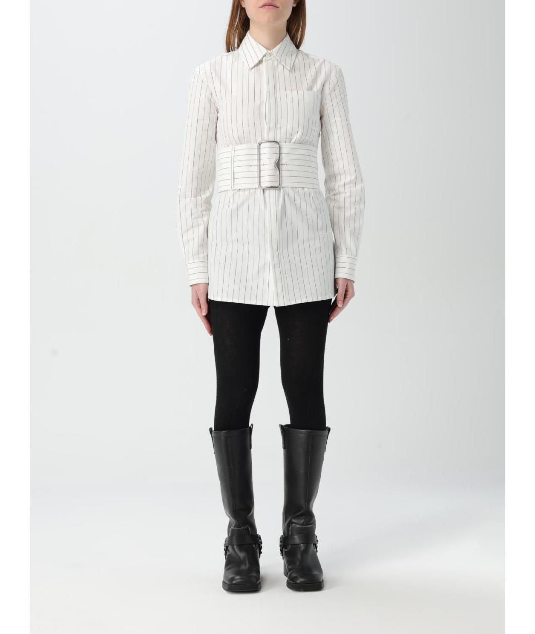BURBERRY Белая хлопковая рубашка, фото 2
