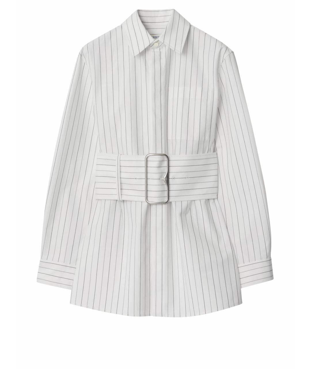 BURBERRY Белая хлопковая рубашка, фото 1
