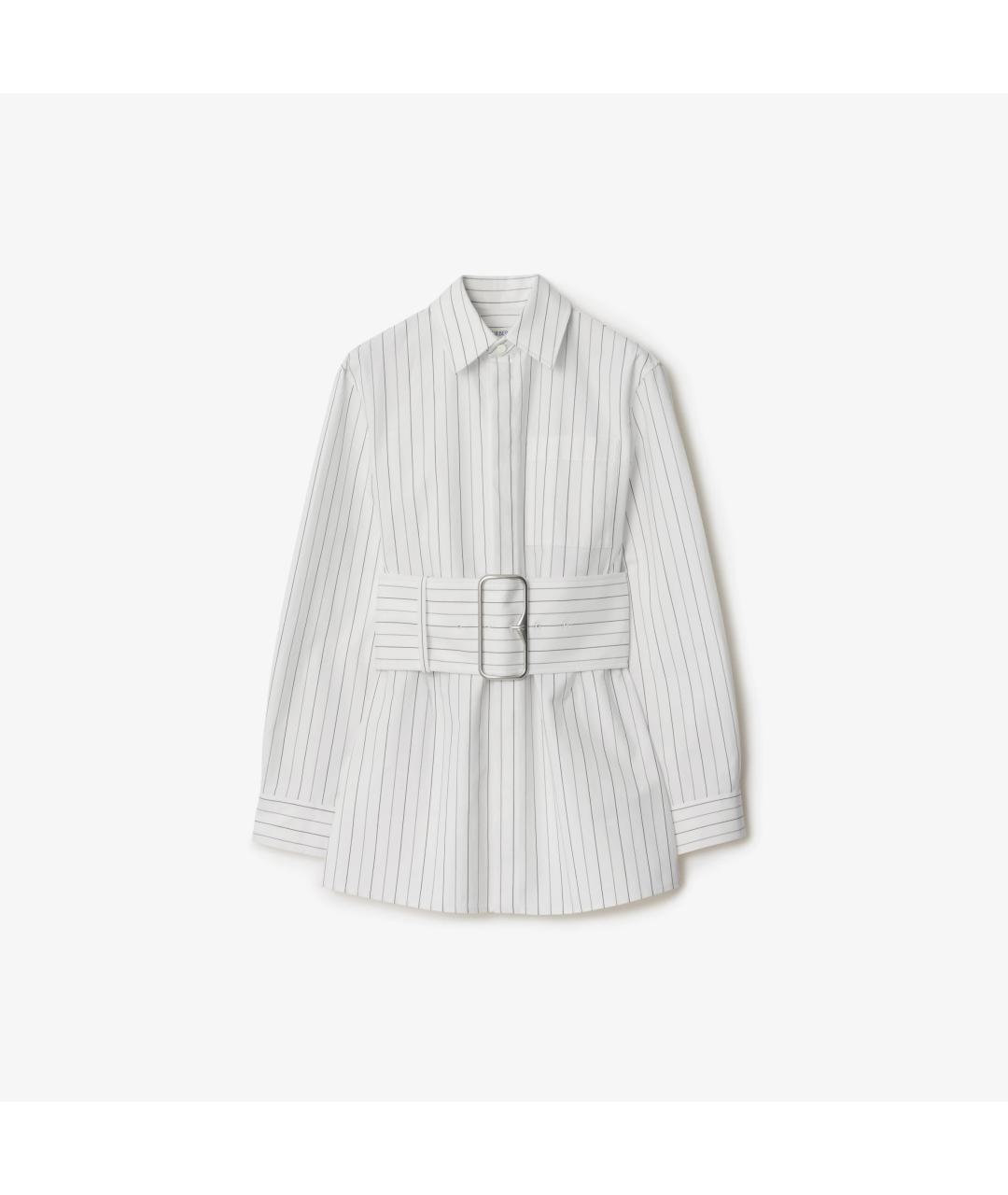 BURBERRY Белая хлопковая рубашка, фото 6