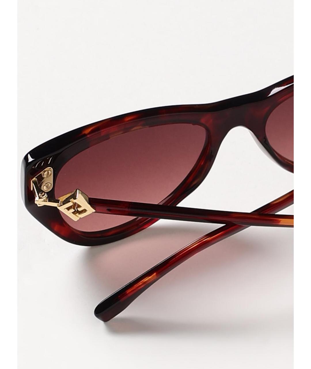 FENDI Красные солнцезащитные очки, фото 4