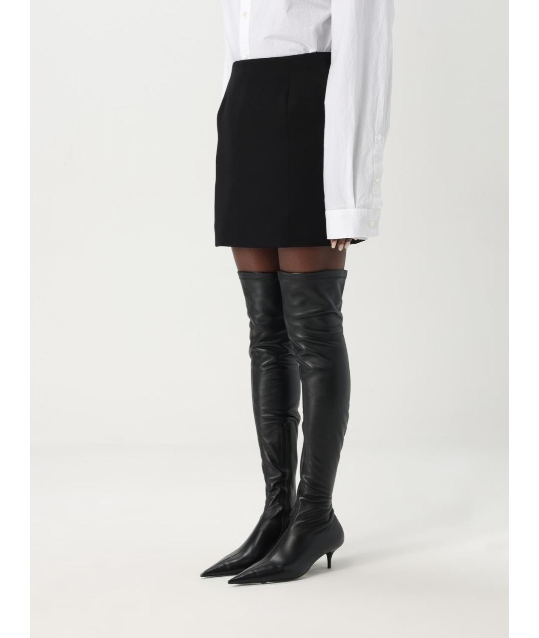 BALENCIAGA Черная юбка мини, фото 5