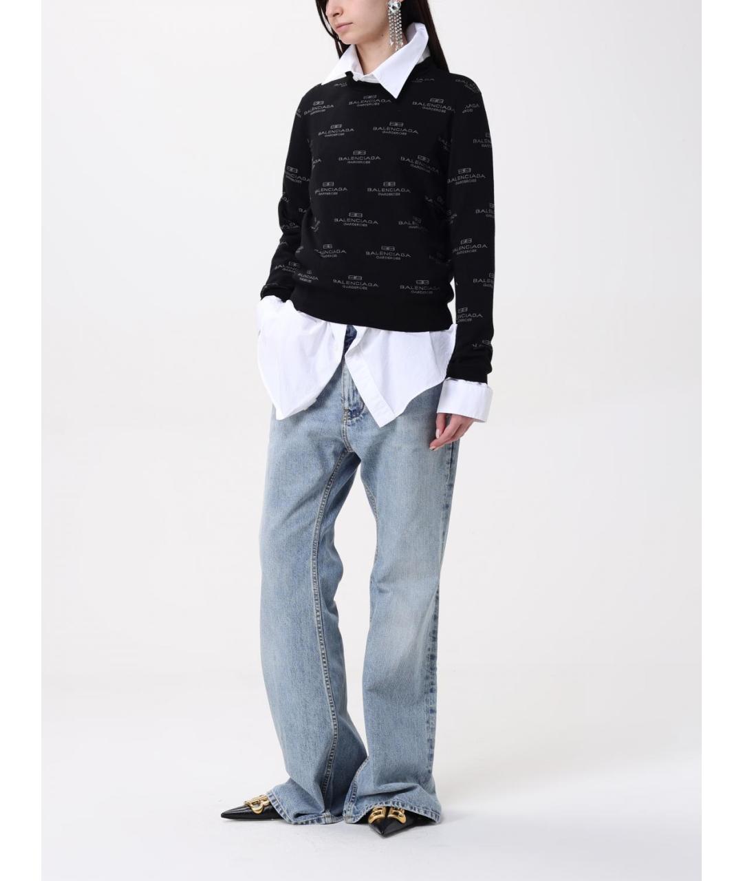 BALENCIAGA Черный джемпер / свитер, фото 3